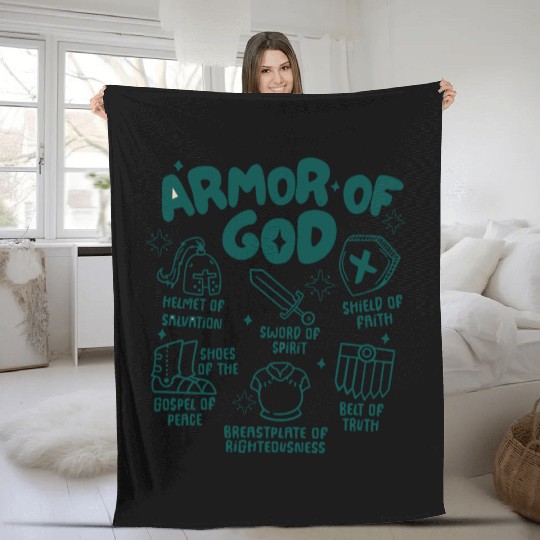 Armor of God Fleece Blankets