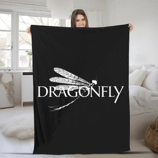 Beautiful Dragonfly Insect Lover for a Insect Fleece Blankets