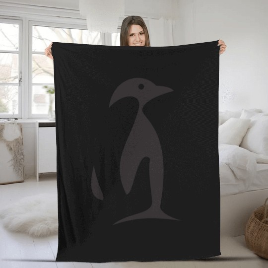 Funny penguin , penguin Logo , Penguin Lovers Fleece Blankets