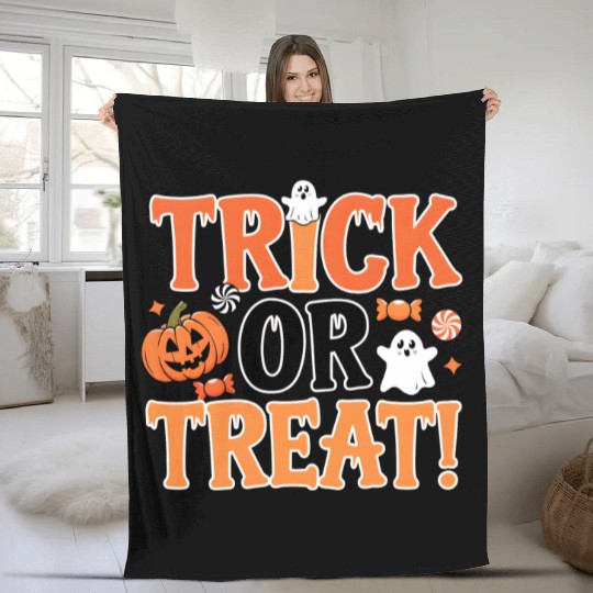 Trick or Treat - Halloween Fleece Blankets