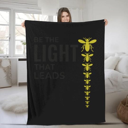 Fireflies Firefly Lightning Bug Insect Collector Fleece Blankets