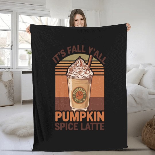 Pumpkin spice Fleece Blankets