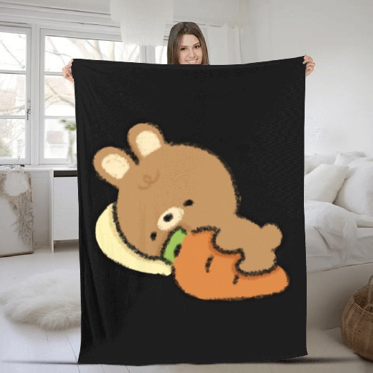 Bunny and Carrot Fleece Blankets
