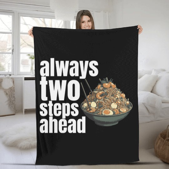always two steps ahead Fleece Blankets