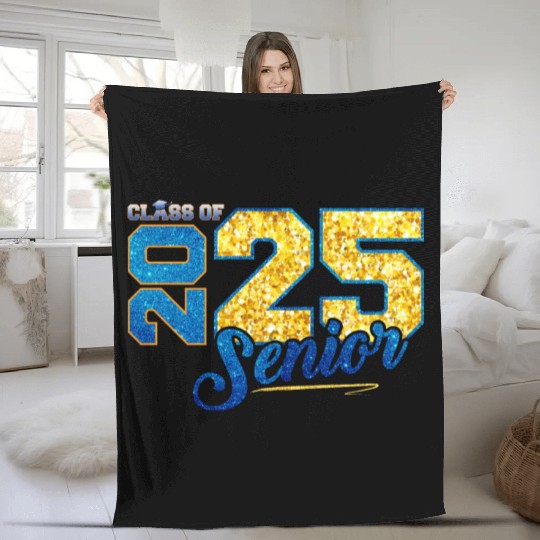 Class of 2025 Senior 2025 Back To School 2025 Fleece Blankets