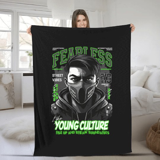 Fearless Young Culture | by Asarteon Fleece Blankets