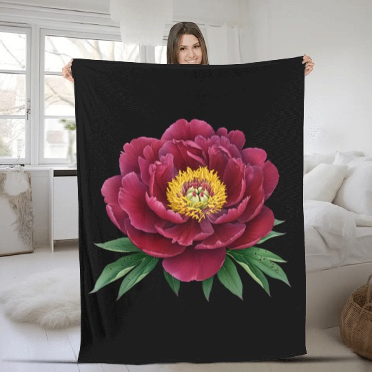 Lonely Flower Fleece Blankets