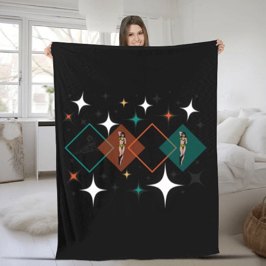 Triangle pin Postal Service Fleece Blankets