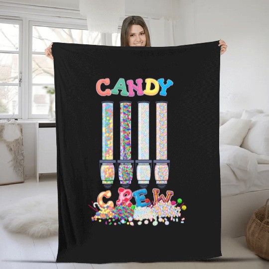 Candy Crew Fruit Gum Candy Candy Fleece Blankets
