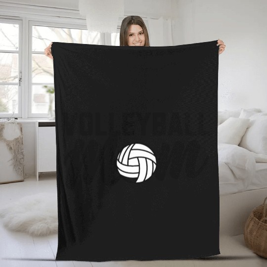 Volleyball Mom Fleece Blankets