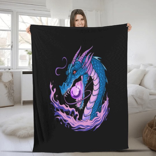 Dragon Magic Fantasy Fleece Blankets