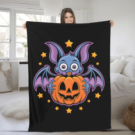Spooky Bat Fleece Blankets
