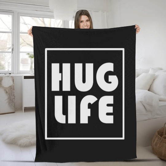 Hug Life Retro Style Fleece Blankets