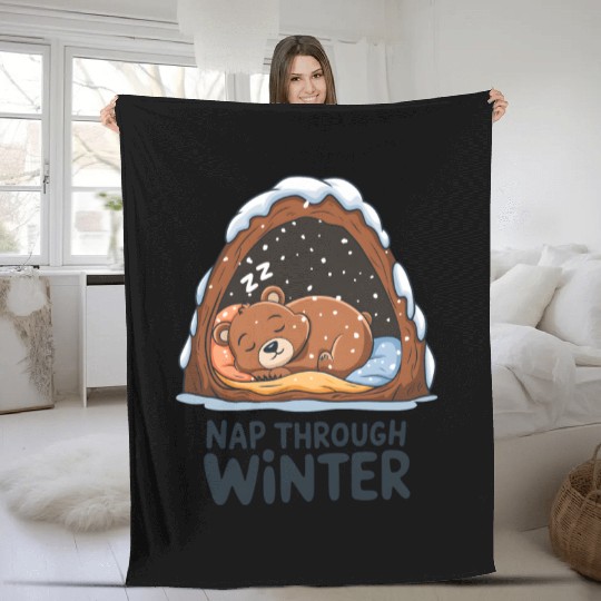 Nap Through Winter Fleece Blankets