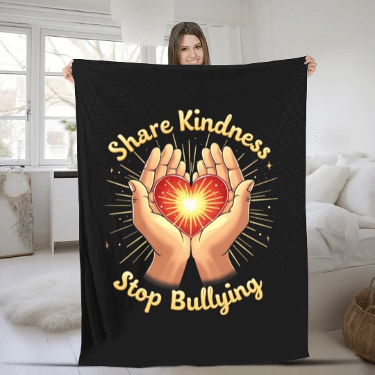 Promote Unity and Courage: Share Kindness Fleece Blankets
