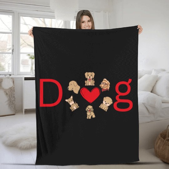 dog lovers Fleece Blankets