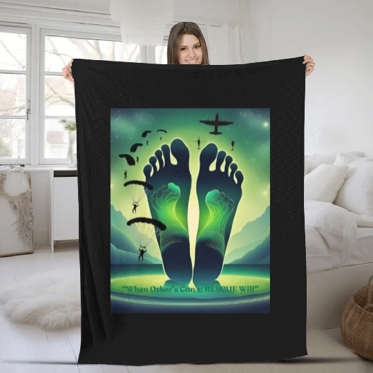 RESCUE Triad "Green Feet" Fleece Blankets