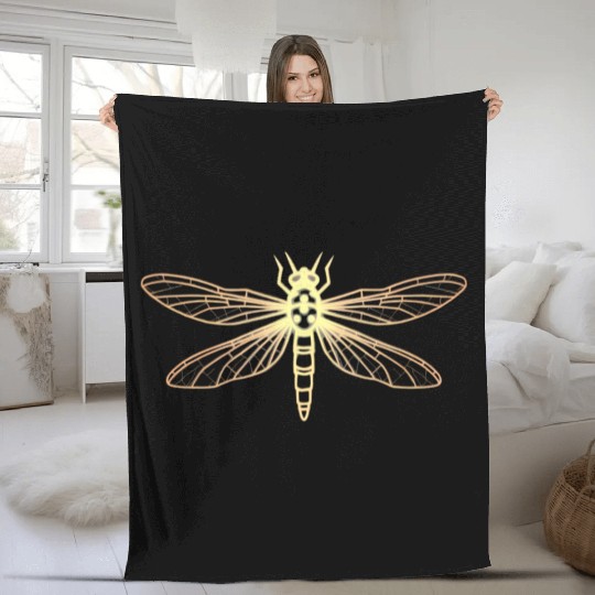 Moonlit Fireflies Fleece Blankets