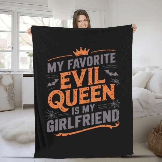 My Favorite Evil Queen Is My Girlfriend Fleece Blankets