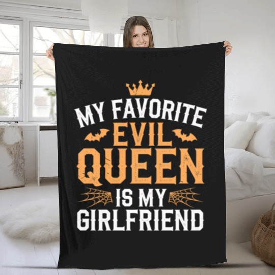 My Favorite Evil Queen Is My Girlfriend Fleece Blankets