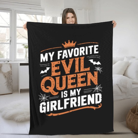 My Favorite Evil Queen Is My Girlfriend Fleece Blankets
