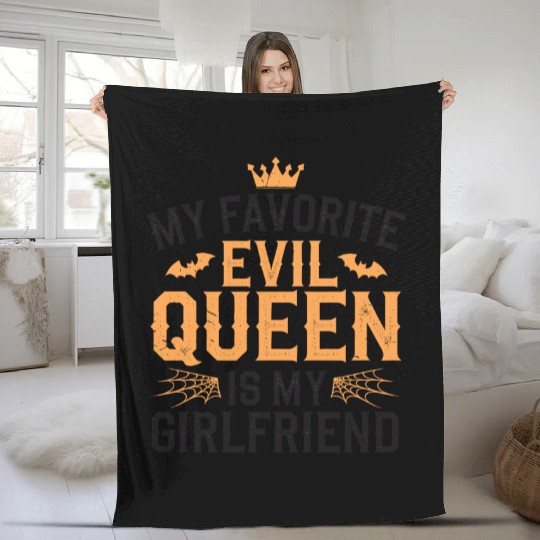 My Favorite Evil Queen Is My Girlfriend Fleece Blankets