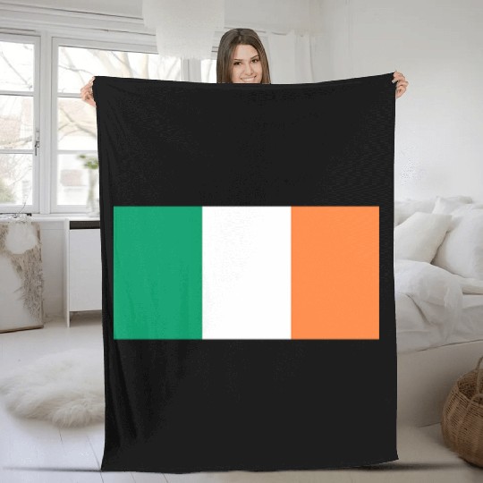 Ireland flag Fleece Blankets