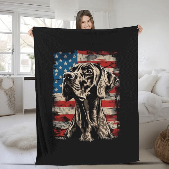 Great Dane Fleece Blankets