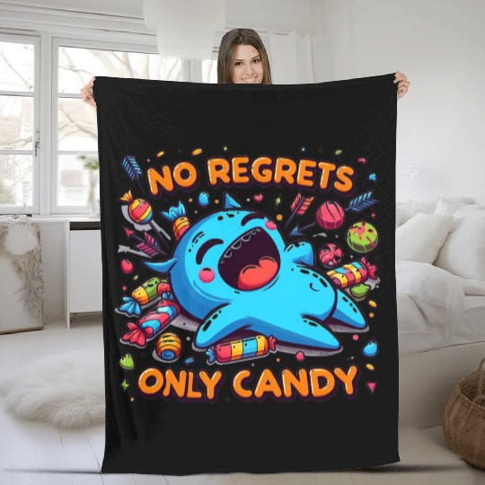Disneyland No Regrets Only Candy Fleece Blankets