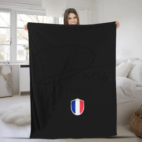 I love Paris, Paris France Fleece Blankets