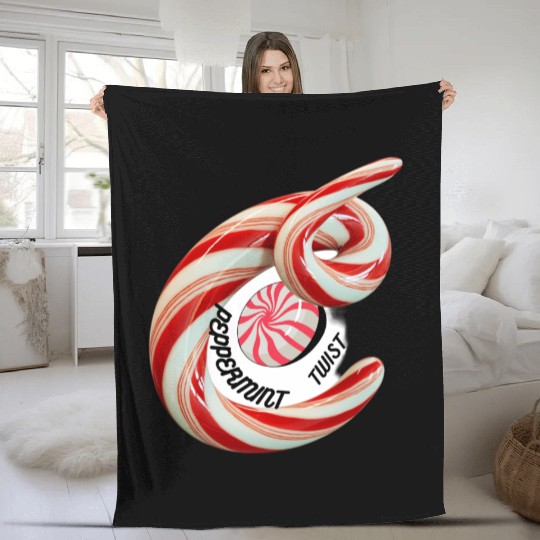 Peppermint Candy Fleece Blankets