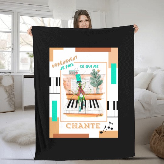 Prodigious cicada Fleece Blankets