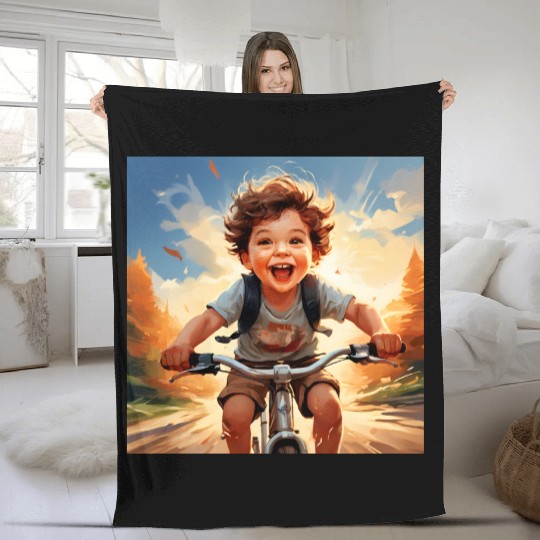 Joyful Rides Fleece Blankets