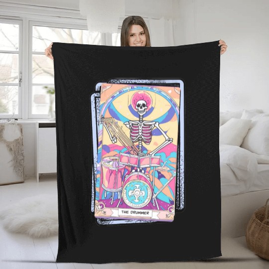Tarot Card Collection - The Drummer Fleece Blankets