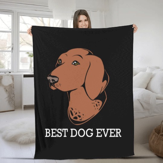 Best Dog Ever GSP Lover German Shorthaired Pointer Fleece Blankets