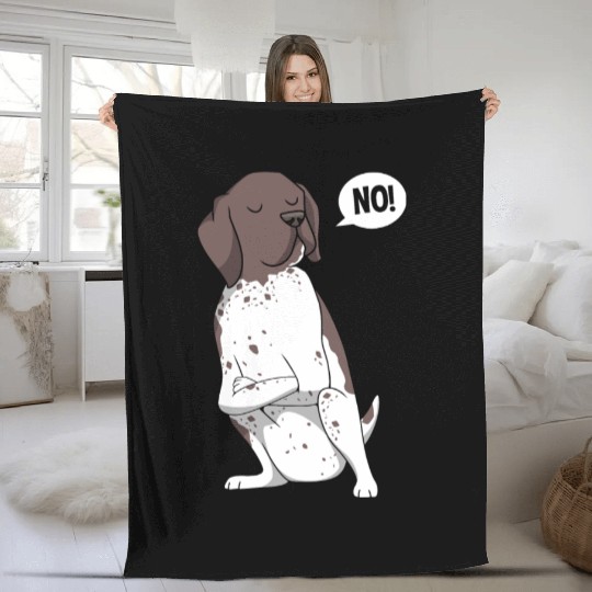 GSP Lovers Funny German Shorthaired Pointer Dog Fleece Blankets