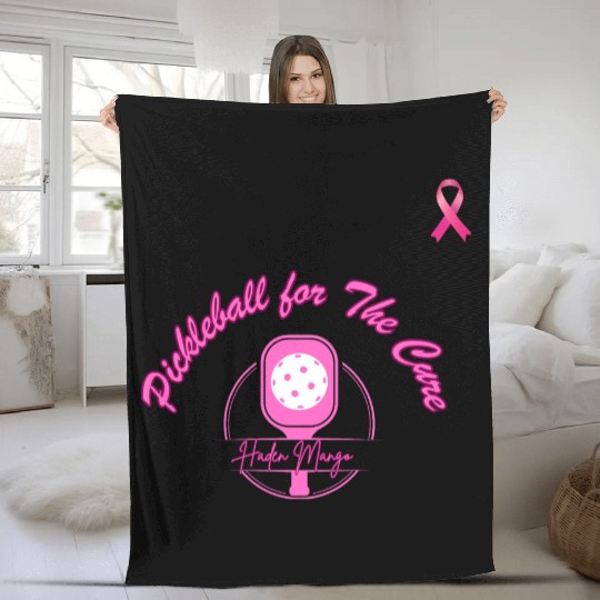 Pickleball For the Cure Fleece Blankets