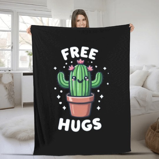 Free Hugs Fleece Blankets