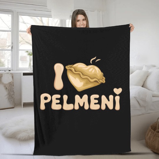 Pelmeni Dumpling Russian Comfort Food Fleece Blankets