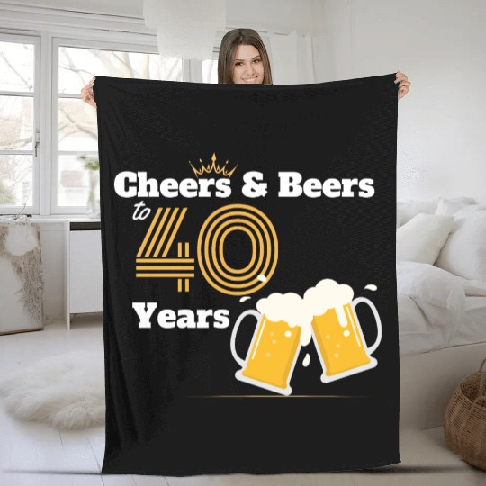 40th Birthday Fleece Blankets