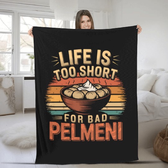 Pelmeni Dumpling Russian Comfort Food Fleece Blankets