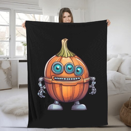 Robot Onion Fleece Blankets