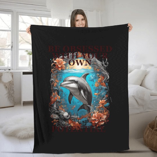 DOLPHIN Fleece Blankets