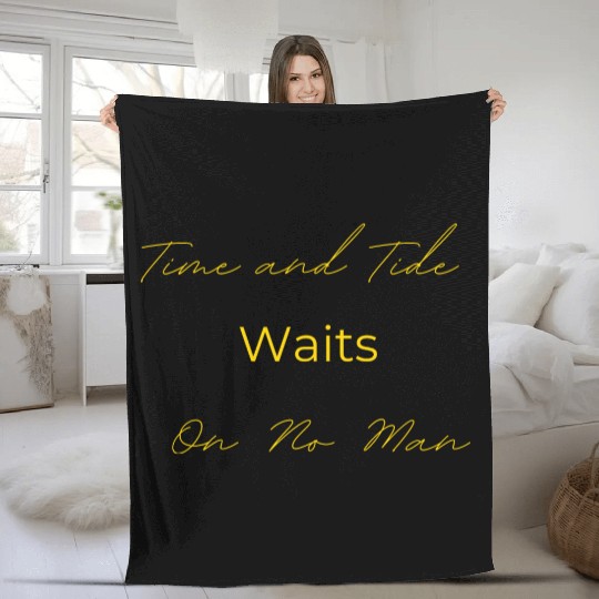 Time and Tide Gold Fleece Blankets