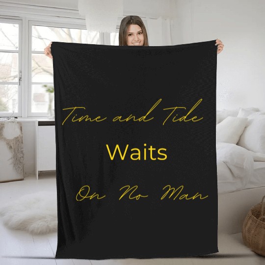 Time and Tide Gold Fleece Blankets