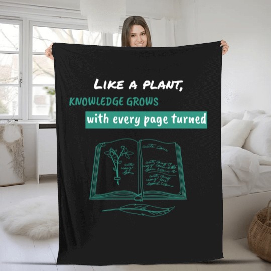 reading and book lovers Fleece Blankets
