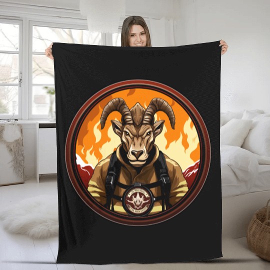 Capricorn Firefighter Fleece Blankets