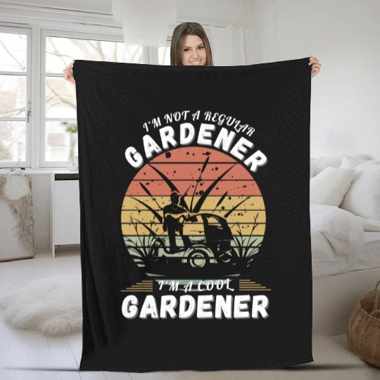 I'm Not A Regular Gardener Fleece Blankets