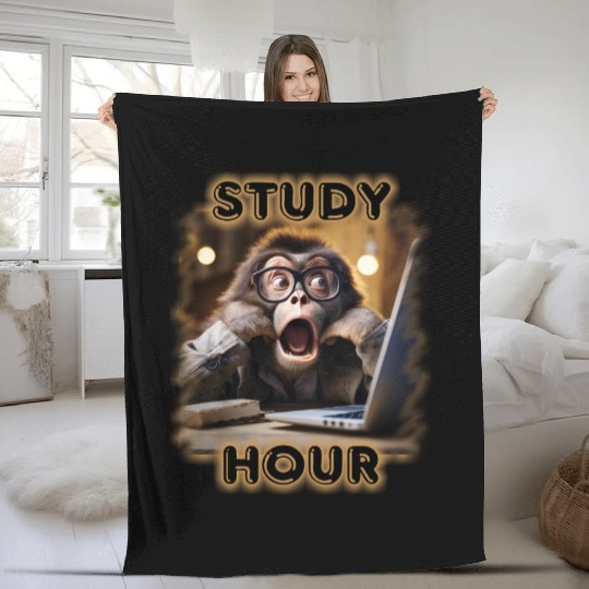study hour Fleece Blankets