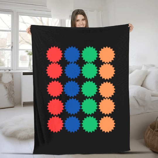 Spiked Circle Pattern Design Fleece Blankets